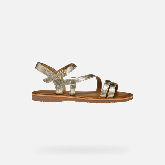 Geox Sandalo Eolie Bambina - Platium