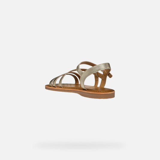 Geox Sandalo Eolie Bambina - Platium