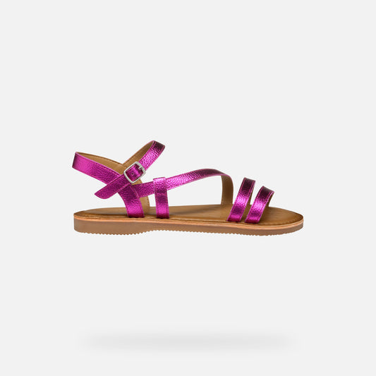 Geox Sandalo Eolie Bambina - Fuchsia
