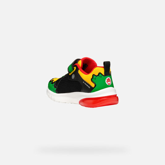 Geox Sneaker Ciberdron Bambino - Green/Red