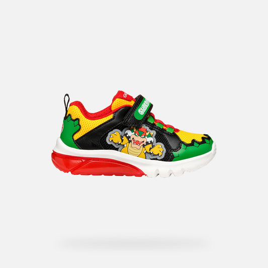 Geox Sneaker Ciberdron Bambino - Green/Red