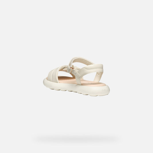 Geox Sandalo Puffypop Bambina - Lt Ivory