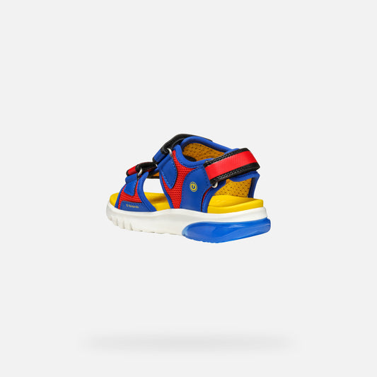 Geox Sandalo Cibberdron Bambino - Royal/Red