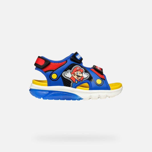 Geox Sandalo Cibberdron Bambino - Royal/Red