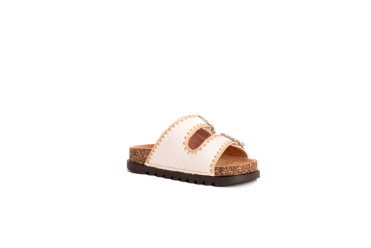 Ciabatta Gold&gold Donna Bianca