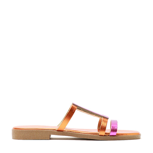 Wow Ciabatta Donna - Arancio/Fuxia