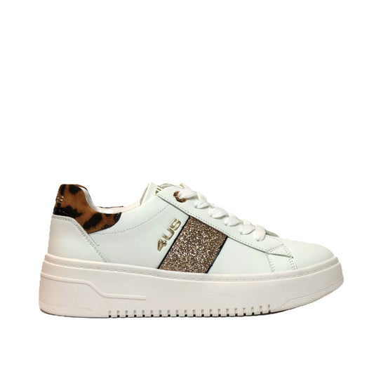 4US Paciotti Sneakers Donna - White/Leopard