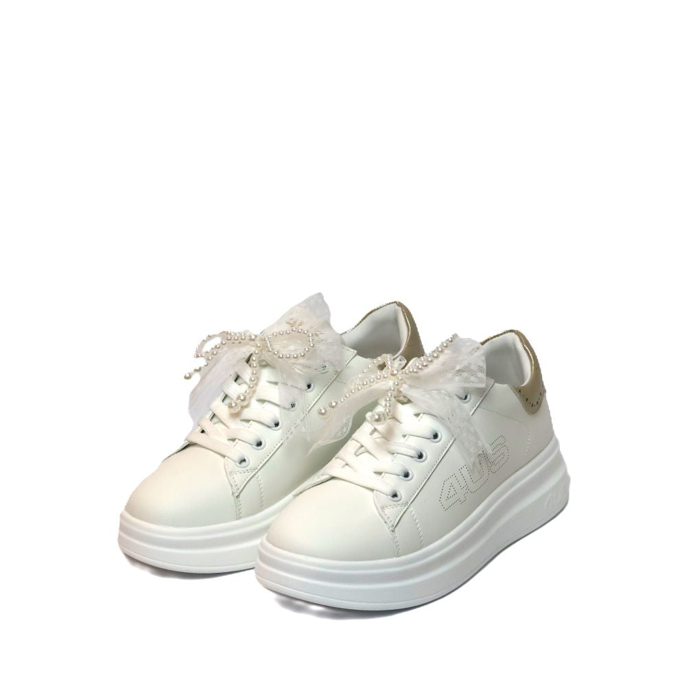 4US Paciotti Sneakers Donna - White/Gold