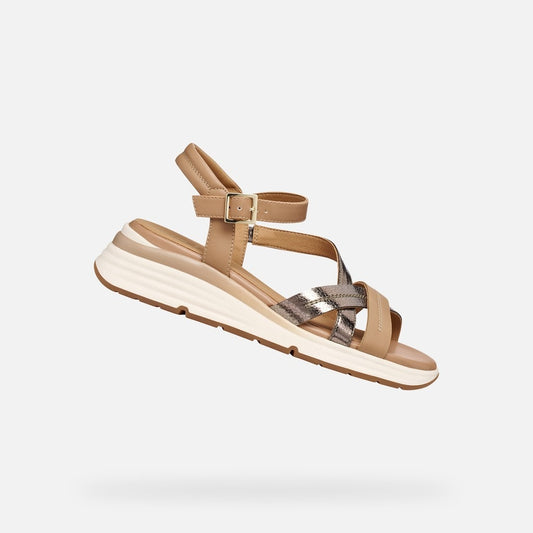 Geox Sandalo Donna - Dk Beige