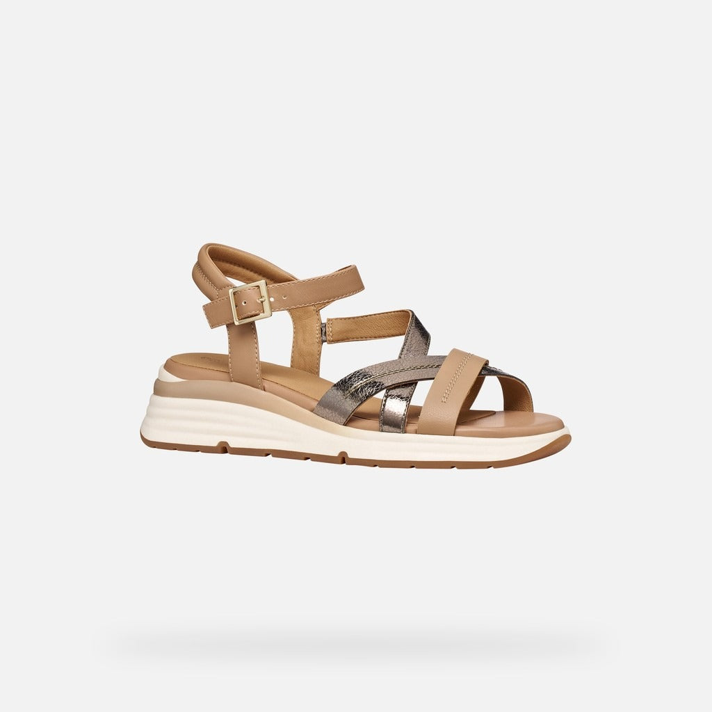 Geox Sandalo Donna - Dk Beige
