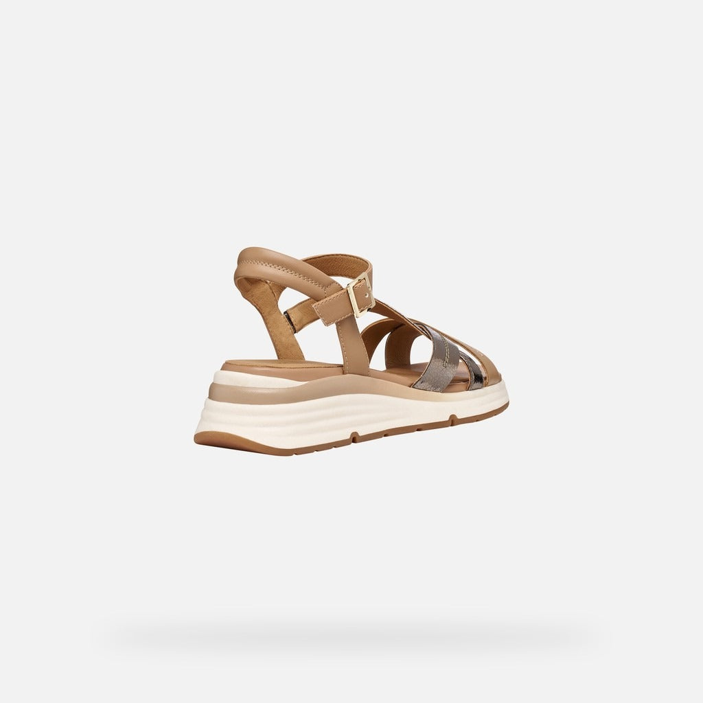 Geox Sandalo Donna - Dk Beige