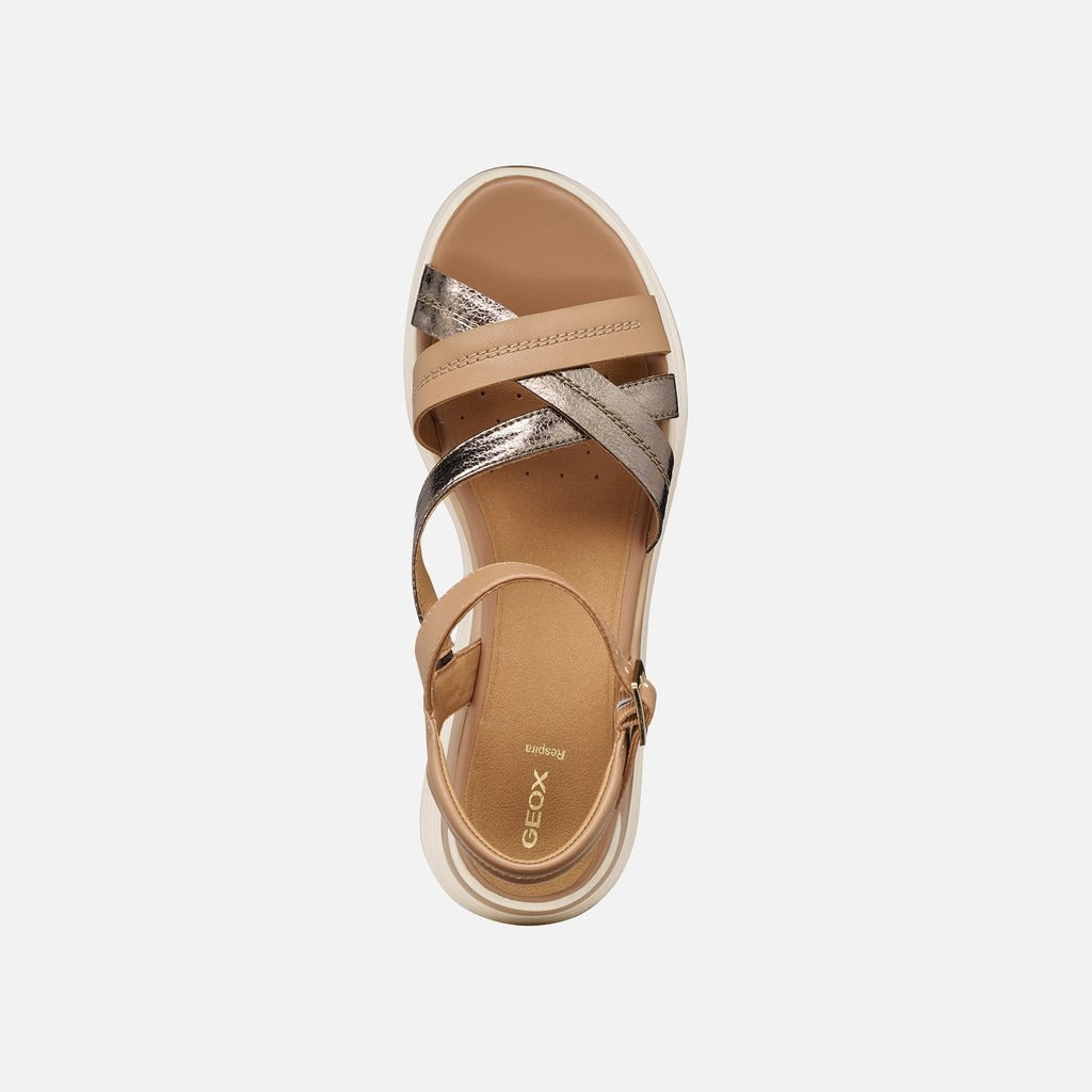 Geox Sandalo Donna - Dk Beige