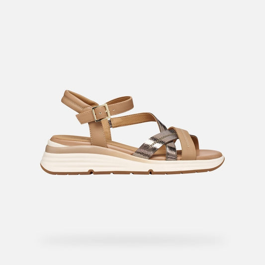 Geox Sandalo Donna - Dk Beige