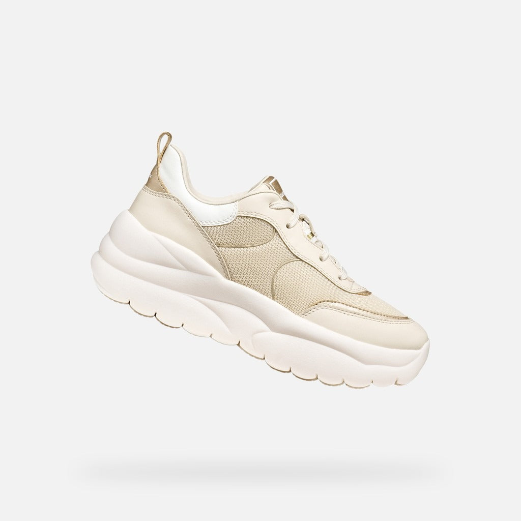 Geox Sneakers Donna - Bianca/Oro