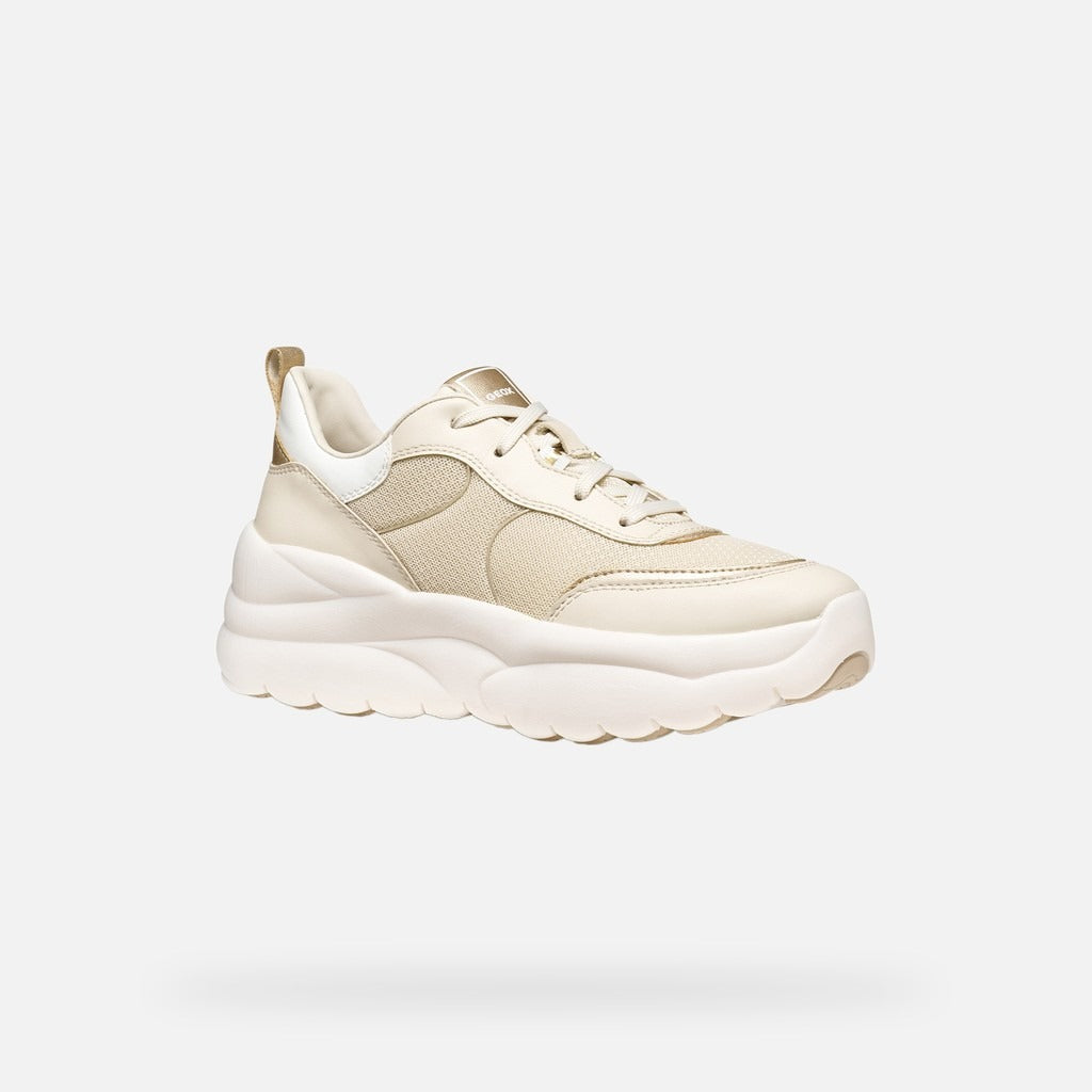 Geox Sneakers Donna - Bianca/Oro