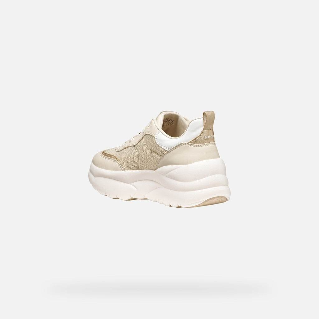 Geox Sneakers Donna - Bianca/Oro