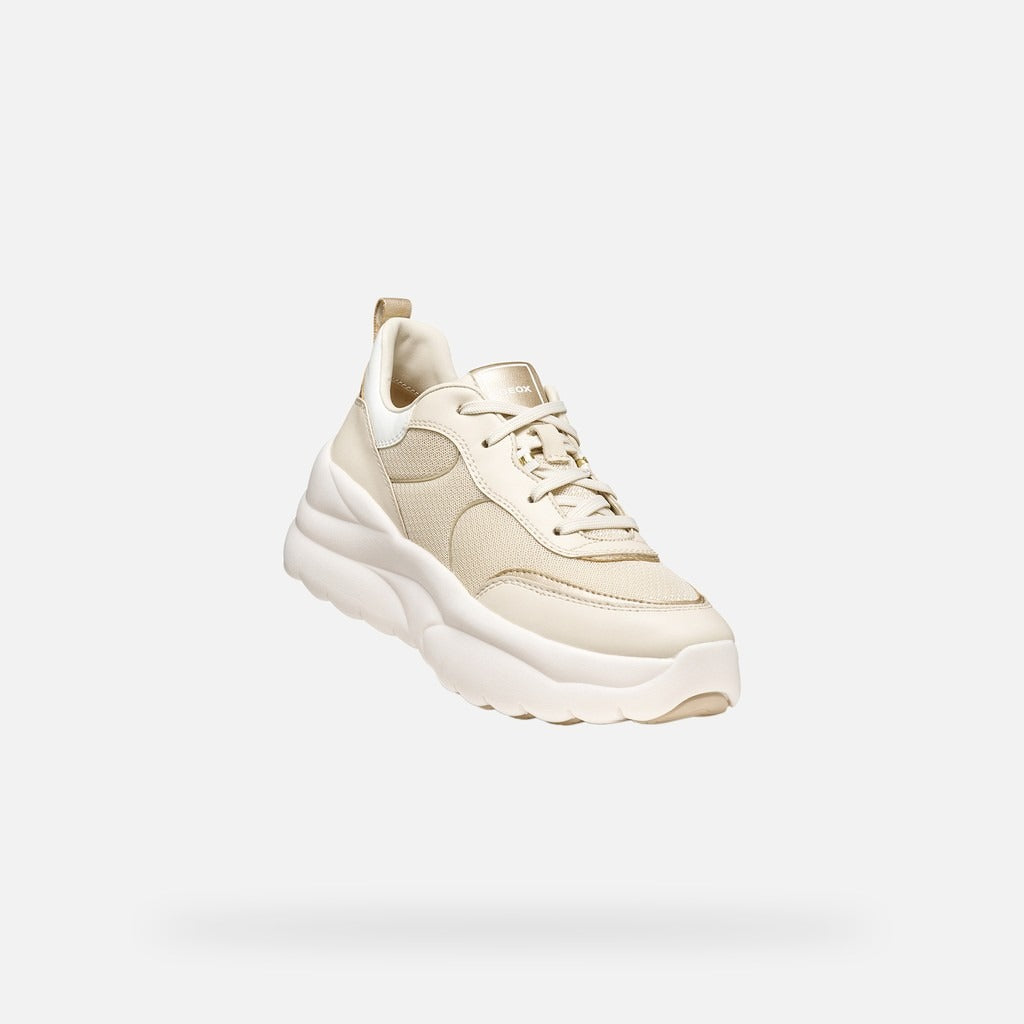 Geox Sneakers Donna - Bianca/Oro