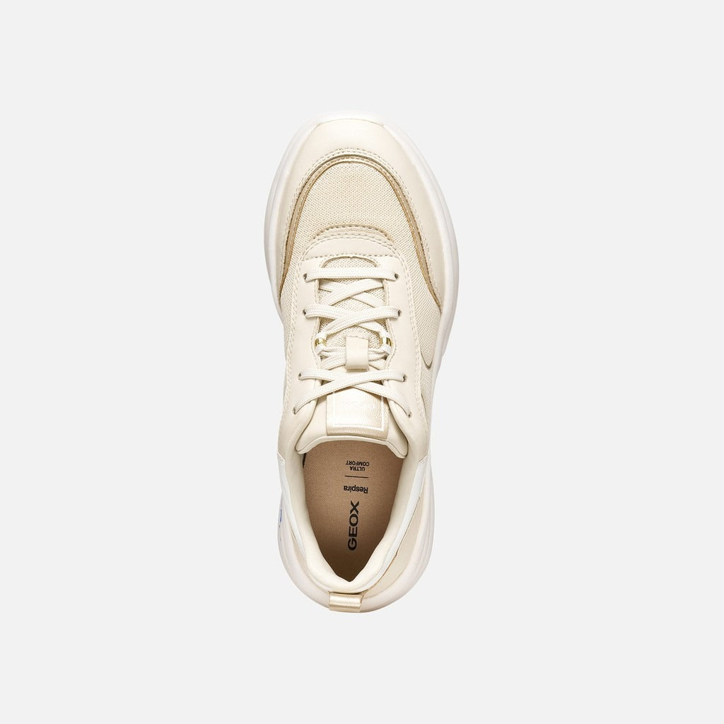 Geox Sneakers Donna - Bianca/Oro