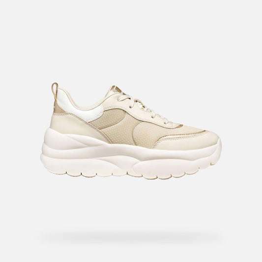 Geox Sneakers Donna - Bianca/Oro