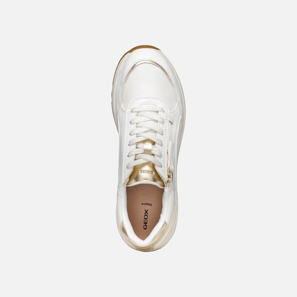Geox Sneakers Donna - White/Lt Gold