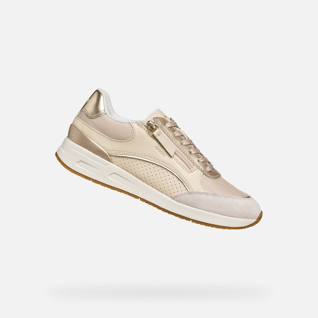 Geox Sneakers Donna - Papyrus/Lt Gold