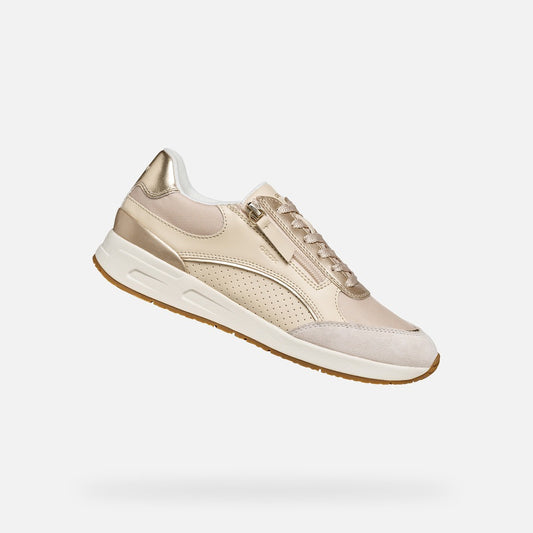 Geox Sneakers Donna - Papyrus/Lt Gold