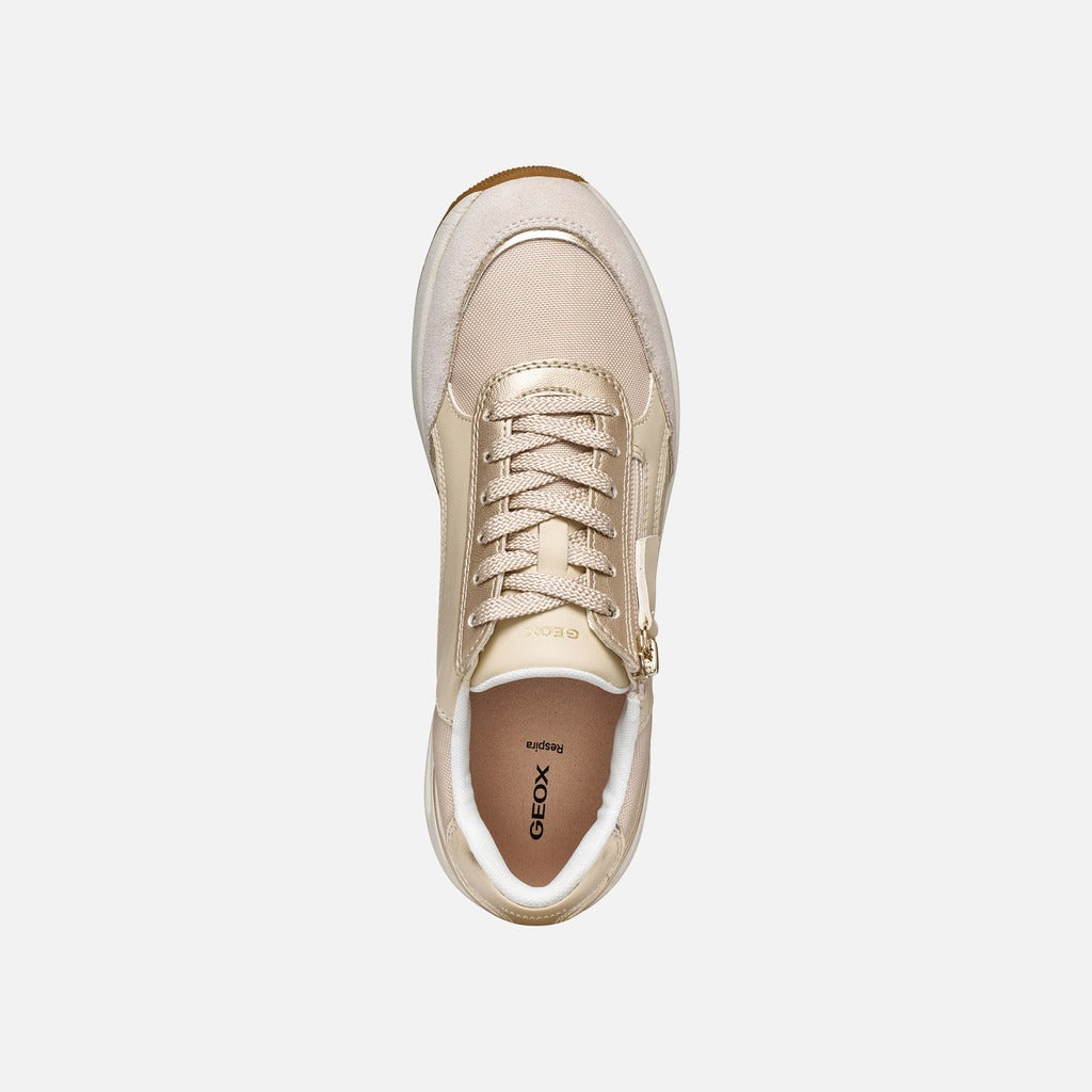 Geox Sneakers Donna - Papyrus/Lt Gold