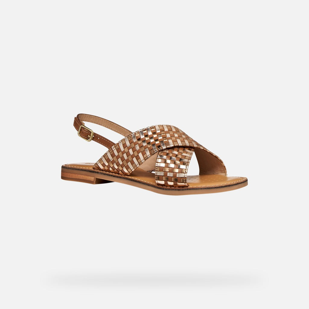 Geox Sandalo Donna - Camel/Bronze