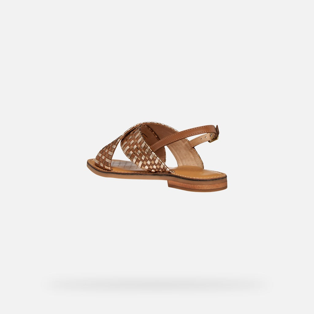 Geox Sandalo Donna - Camel/Bronze