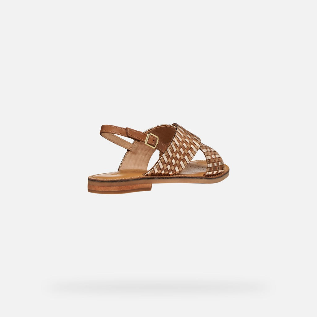 Geox Sandalo Donna - Camel/Bronze