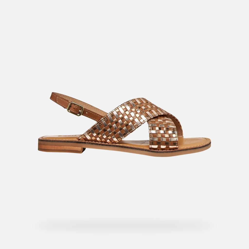 Geox Sandalo Donna - Camel/Bronze