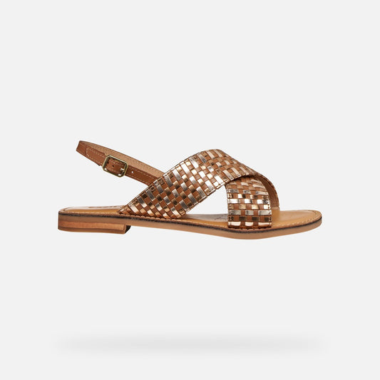 Geox Sandalo Donna - Camel/Bronze