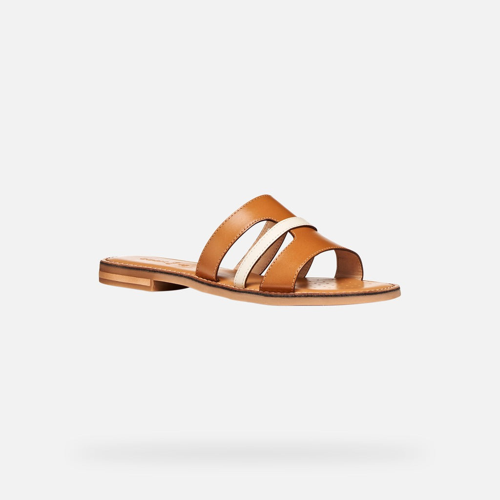 Geox Sandalo Donna - Camel/Papyrus