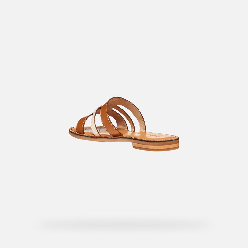 Geox Sandalo Donna - Camel/Papyrus