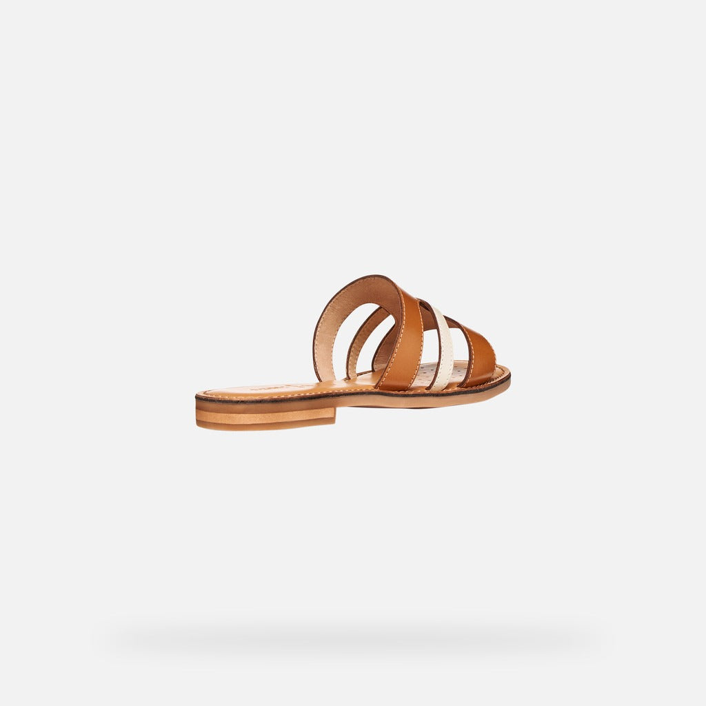 Geox Sandalo Donna - Camel/Papyrus