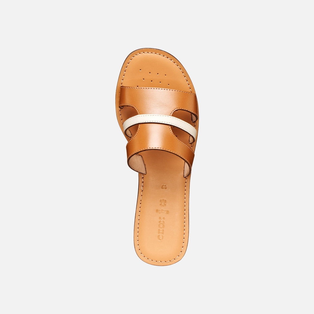 Geox Sandalo Donna - Camel/Papyrus