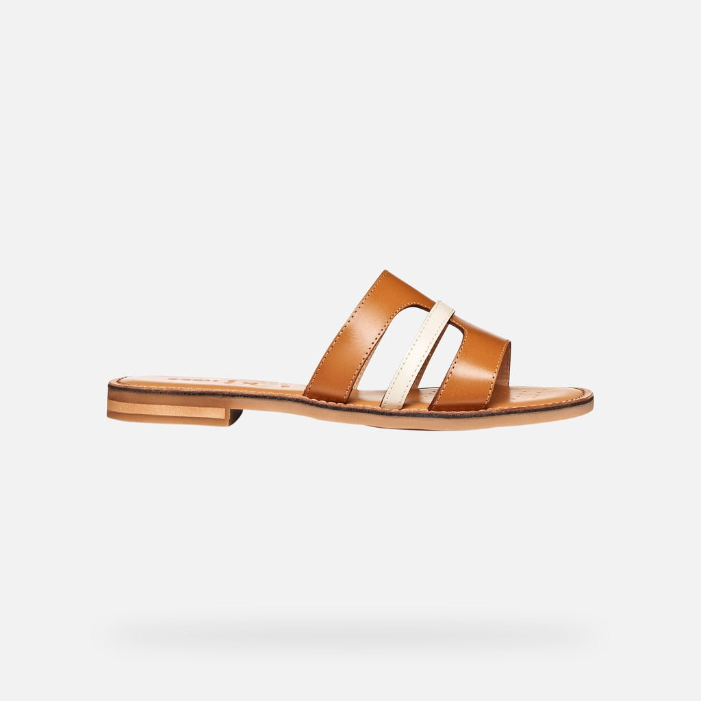 Geox Sandalo Donna - Camel/Papyrus