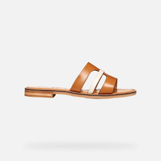 Geox Sandalo Donna - Camel/Papyrus