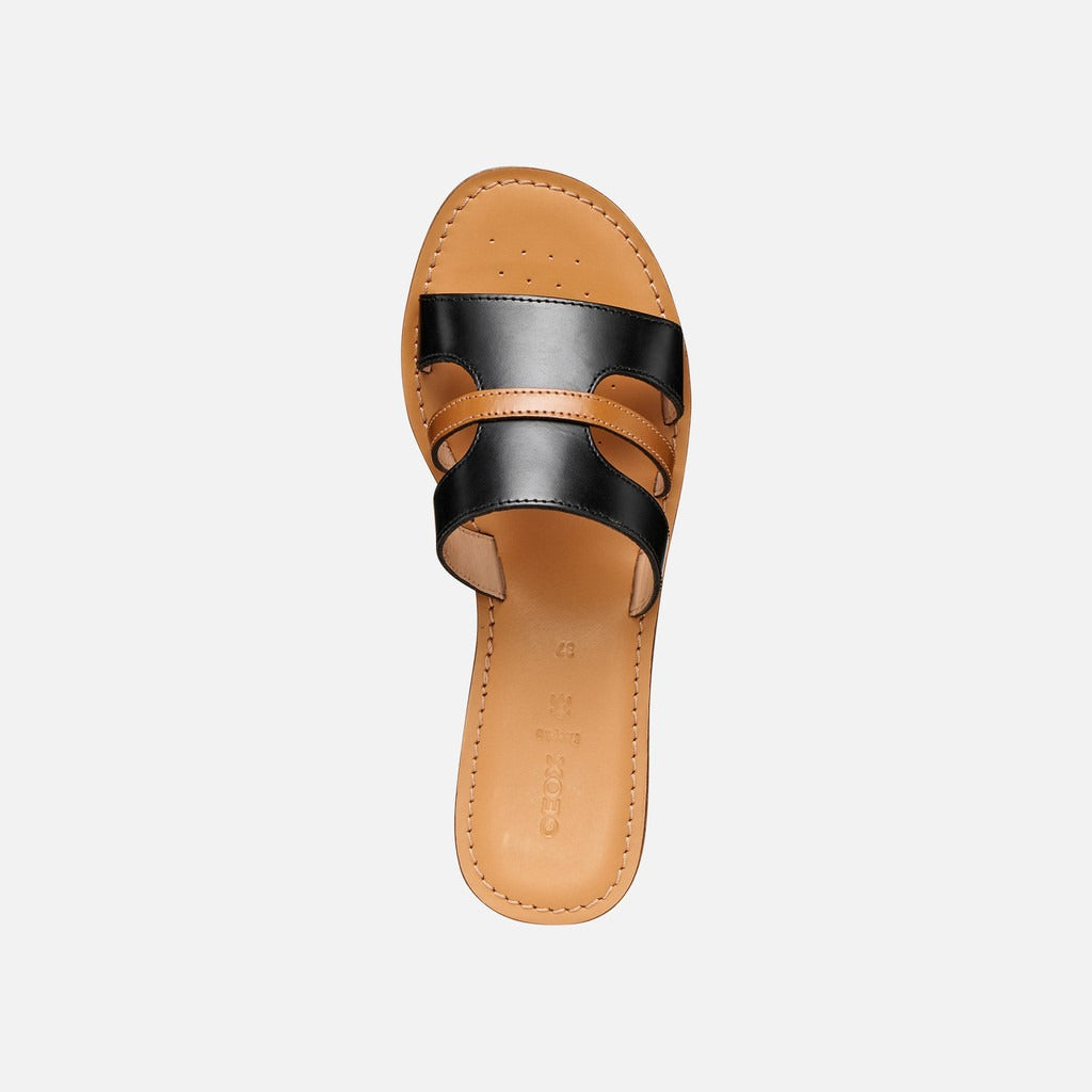 Geox Sandalo Donna - Black/Camel