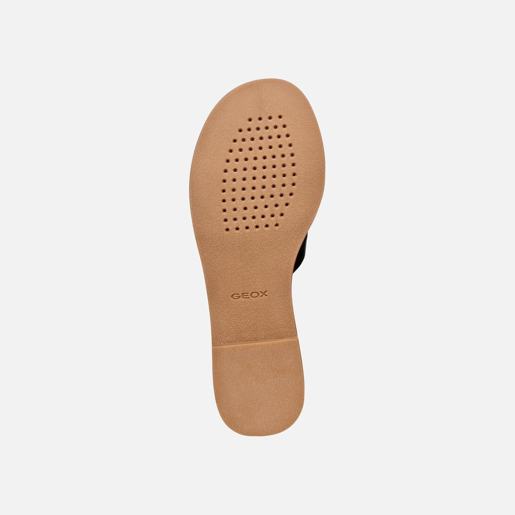 Geox Sandalo Donna - Black/Camel