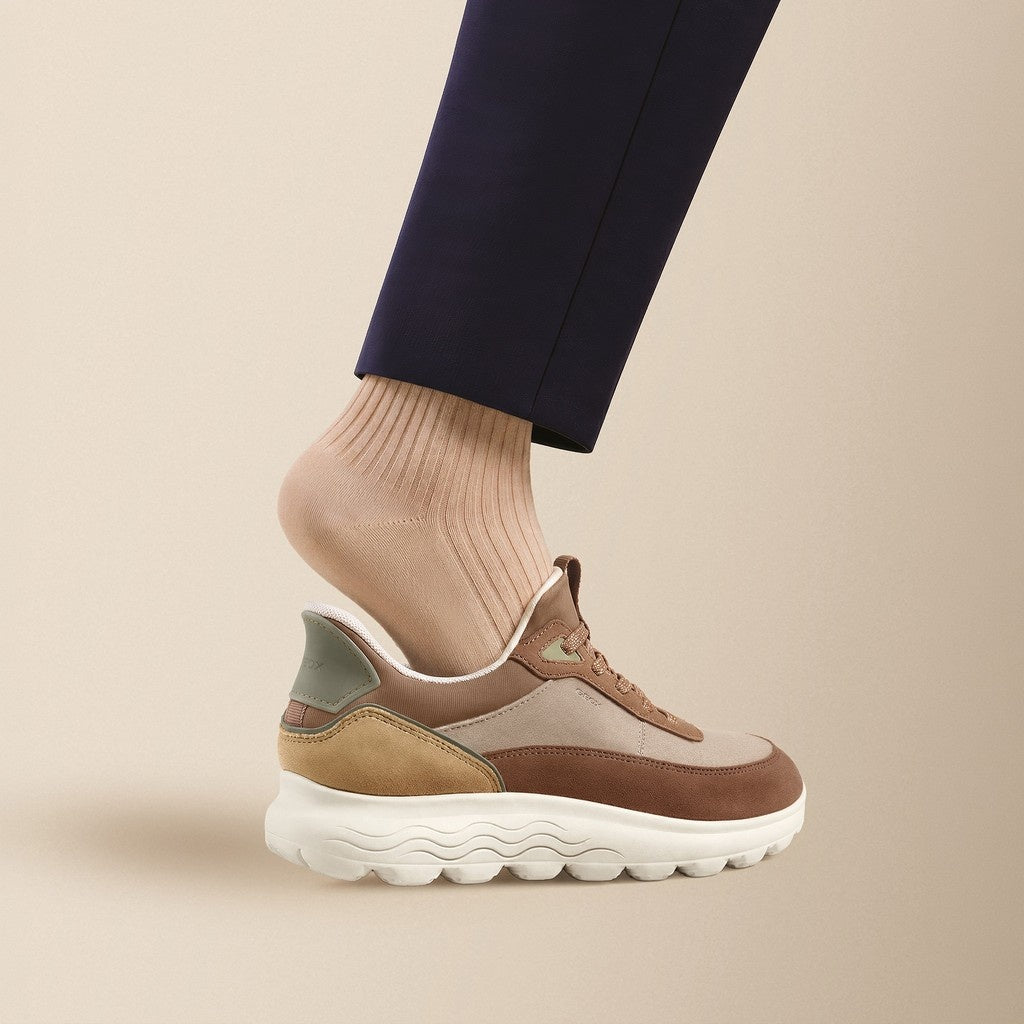 Geox Sneakers Donna - Beige/Lt Brown