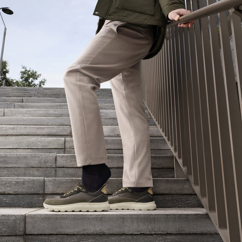 Geox Sneskers Uomo - Military/Coffee